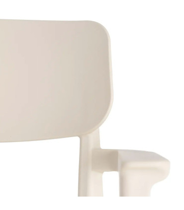 Chair Polypropylene white cream 51x51x80cm