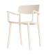 Chair Polypropylene white cream 51x51x80cm