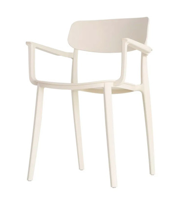 Chair Polypropylene white cream 51x51x80cm