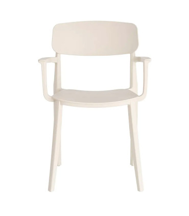 Chair Polypropylene white cream 51x51x80cm