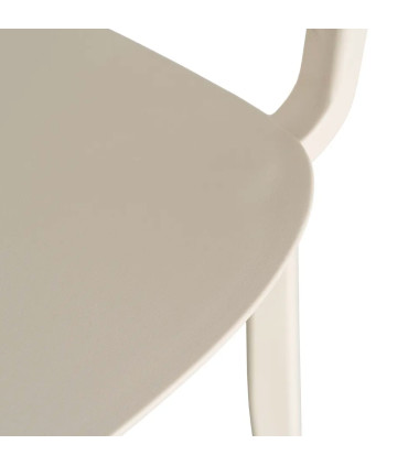Chair Polypropylene white cream 51x51x80cm