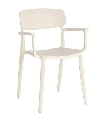Chair Polypropylene white cream 51x51x80cm