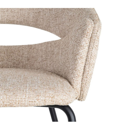 Armchair design wood 57x57x78cm