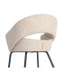 Armchair design wood 57x57x78cm