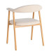 Chair tissue beige and green 56.5x56x74.5cm