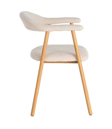 Chair tissue beige and green 56.5x56x74.5cm