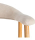 Chair tissue beige and green 56.5x56x74.5cm