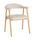 Chair tissue beige and green 56.5x56x74.5cm