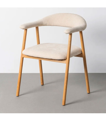 Chair tissue beige and green 56.5x56x74.5cm