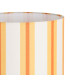 Table Lamp black wood and beige lampshade 24x24x47.5cm