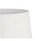 Lampe à poser céramique blanche rayures terracotta 25x25x41cm