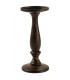 Set of 2 Candle Holders mangowood 10x10x23cm