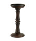 Set of 2 Candle Holders mangowood 10x10x23cm