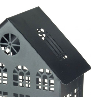 Home metal lantern 19.5x13x32cm