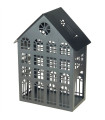 Home metal lantern 19.5x13x32cm