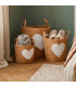 Set of 3 Round Baskets Seagrass