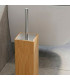 Square Toilet Brush Bambou 10x10x34cm