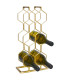 Bottles Rack gold metal - 8 Bottles 23x11x48cm