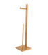 Toilet paper holder bamboo 19x19x71cm
