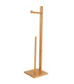 Toilet paper holder bamboo 19x19x71cm