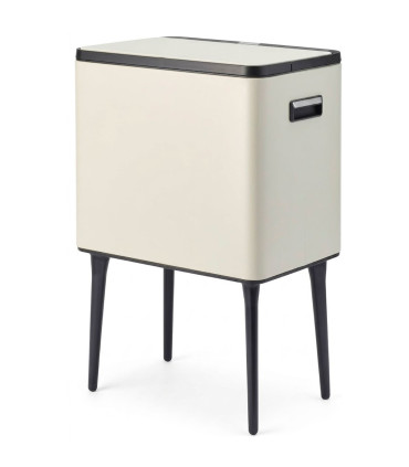 Kitchen Bin Retro White Metal - 30L