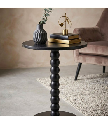 Side Table white metal 25x25x53cm