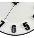 Horloge murale ronde noire et blanche 30x30x4.5cm