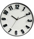 Wall Clock black and white 30x30x4.5cm