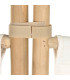 Bamboo and white cotton Screen 166x3x175cm