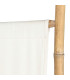 Bamboo and white cotton Screen 166x3x175cm