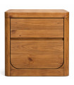 Table de chevet en bois recyclé de pin 55x45x56cm