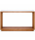 Console Table mangowood and white marble 96.5x35.5x76cm
