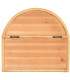 Table de chevet murale en bois et rotin 47x30x45cm