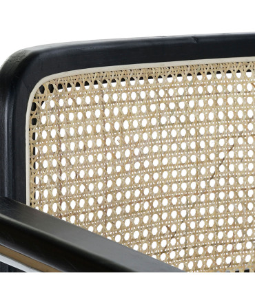 Chair design wood, rattan, metal 48x53x81cm