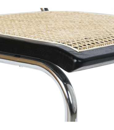 Chair design wood, rattan, metal 48x53x81cm
