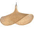 Plafonnier rotin naturel tressé chapeau 65x47x35cm
