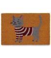 Paillasson coco chat pull rayé 60x40x2cm