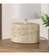 Table Lamp ceramic beige and white 13x13x24cm