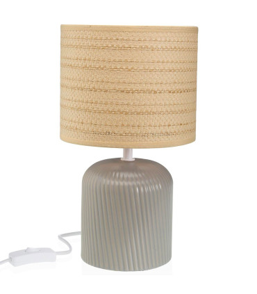 Lampe à poser céramique grise 18x18x31.5cm