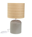 Table Lamp ceramic grey 18x18x31.5cm