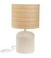 Lampe à poser céramique blanche 18x18x31.5cm