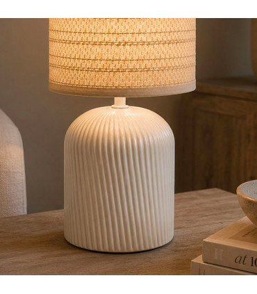 Table Lamp ceramic white 18x18x31.5cm