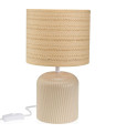 Table Lamp ceramic beige 18x18x31.5cm