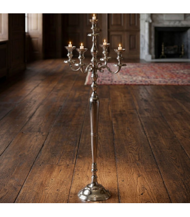 Great silver Victoria candlestick to pose 120 cm