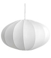 Suspension en métal et coton blanc 42x42x23cm