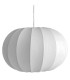 Ceiling Lamp white cotton 42x42x23cm