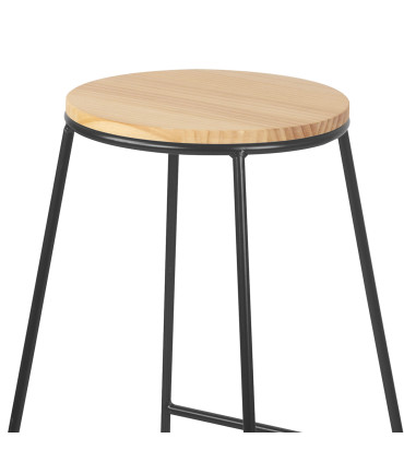 Bar Stool Metal and Wood