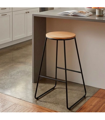 Bar Stool Metal and Wood
