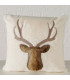 Coussin carré cerf 44x43x16cm