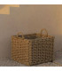 Set de 2 grands paniers carrés tressés 43x45cm